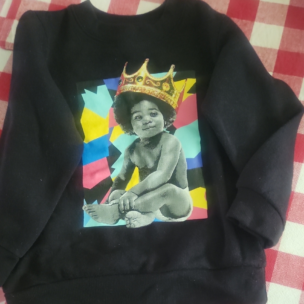 Kids Black Graphic Sweatshirt